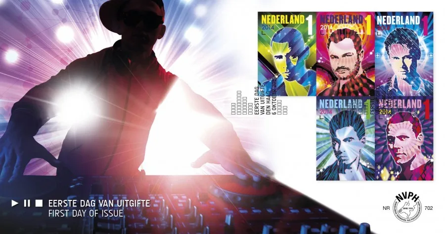 Nederland FDC 702 Nederlandse DJ's 2014