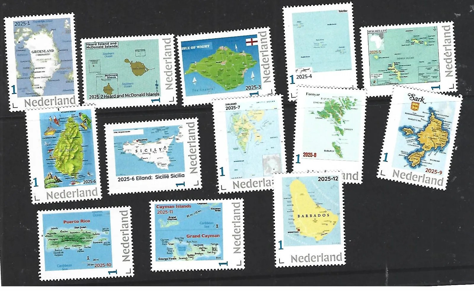 Netherlands 2025 Island on stamps yearset MNH 2