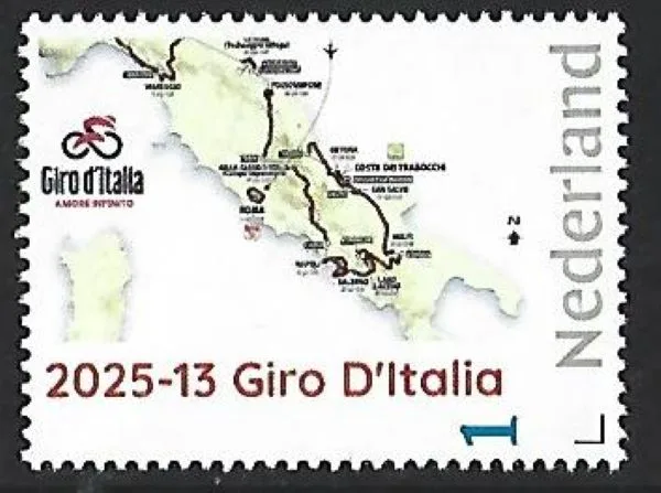 Nederland 2025-13 Wielrennen Cycling: Giro D. Italia postfris/mnh