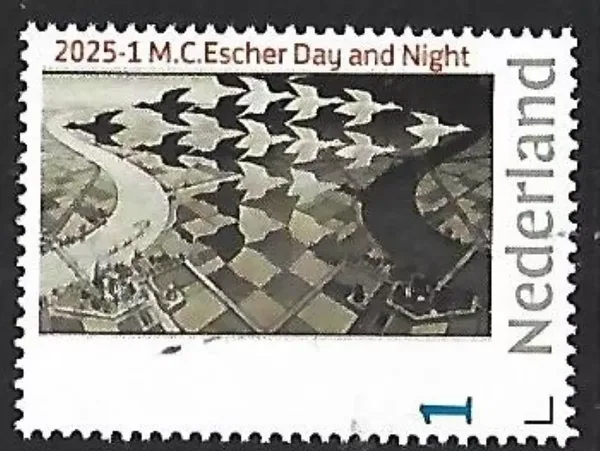 Netherlands 2025-1 MC Escher Day and Night 1938 MNH