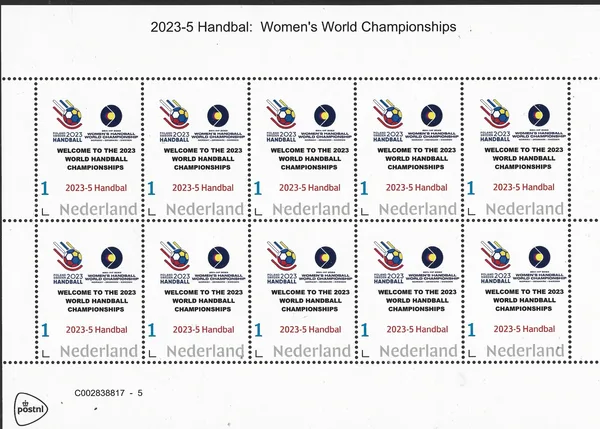 Netherlands 2023-5 handball sheet MNH