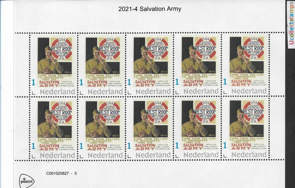 Netherlands 2021-4 Salvation Army sheet MNH