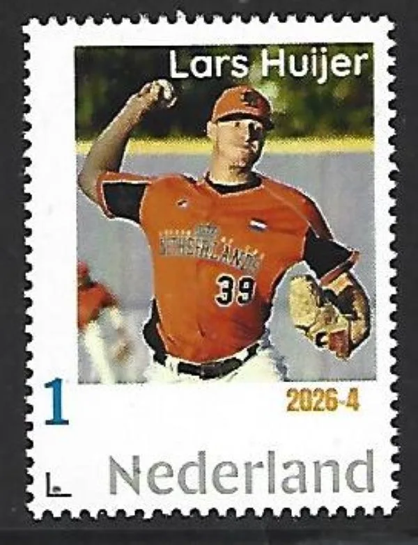 Nederland 2026-4 Honkbal Baseball: Lars Huijers postfris/mnh