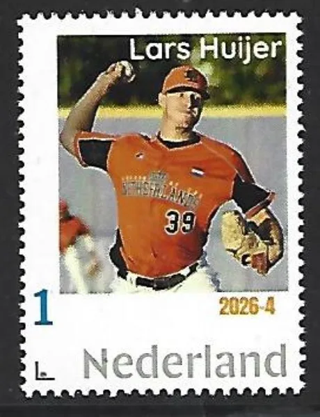 Netherlands 2026-4 Baseball: Lars Huijers MNH
