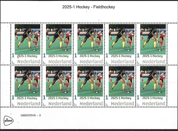 Hockey 2025-1 Hockey Fieldhockey SHEETLET postfris/mnh
