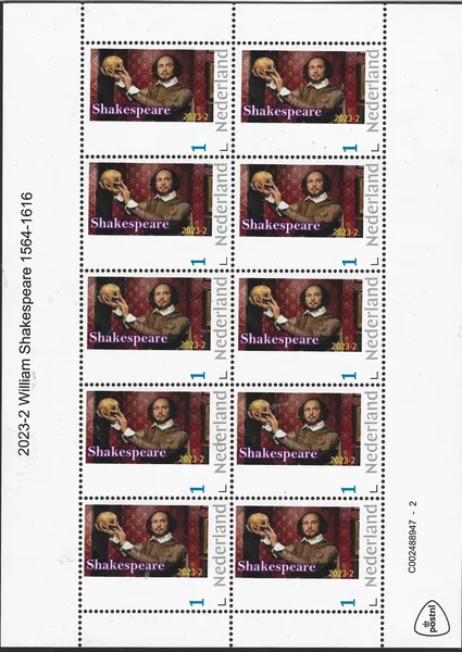 Nederland 2023-2 William Shakespeare vel-sheetlet postfris/mnh