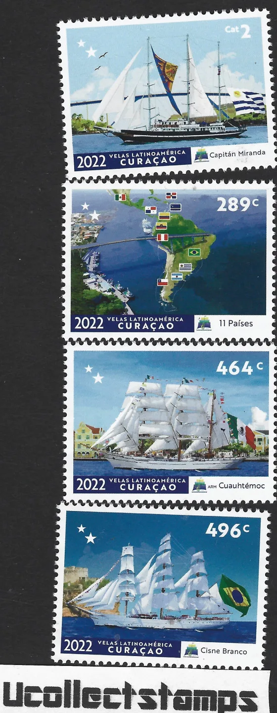 Curacao 2022 Velas schip ship postfris/mnh