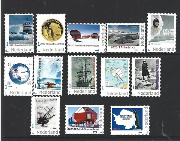 Netherlands 2025 Antarctica Yearset 1-12 +2a MNH