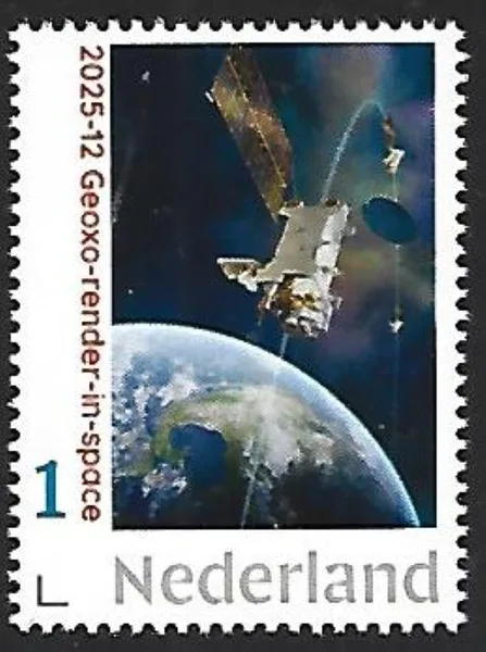 Nederland 2025-12 Ruimtevaart Spade: Geoxo-render in space postfris/mnh