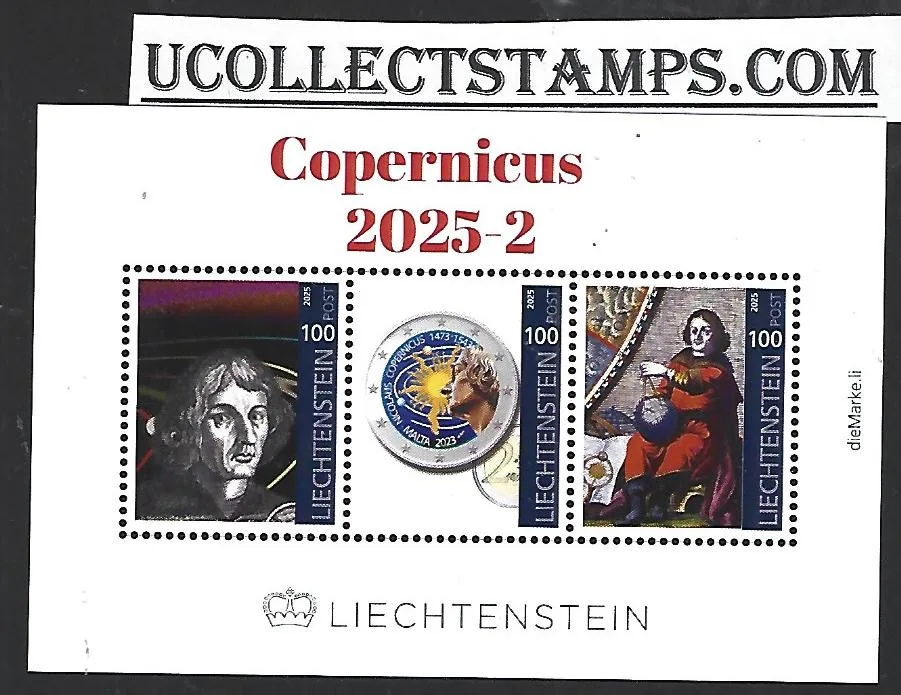 Liechtenstein 2025-2 Nicolaus Copernicus Blockmarke postfris/mnh