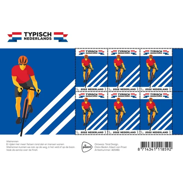 Netherlands 2022 Typical Dutch 3 Cycling MNH