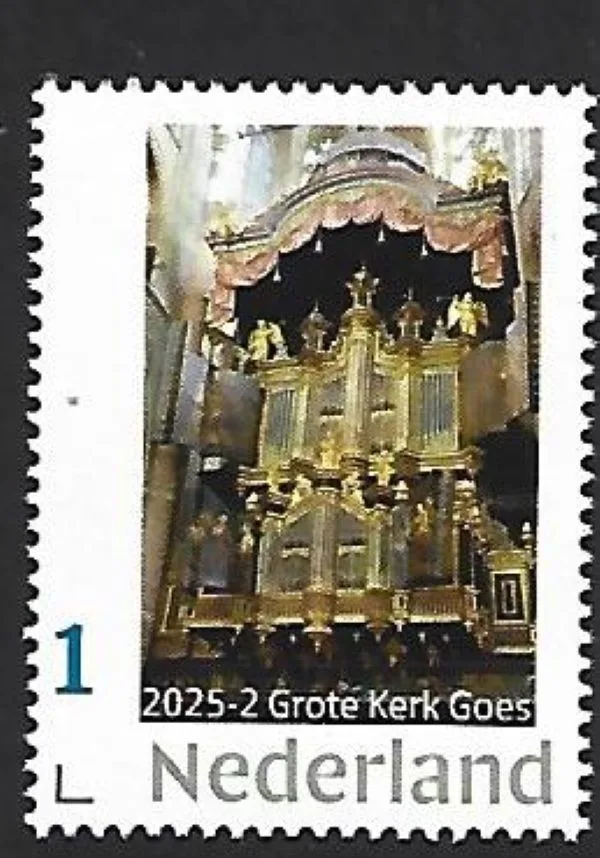 Netherlands 2025-2 Organ: Grote Kerk Goes MNH