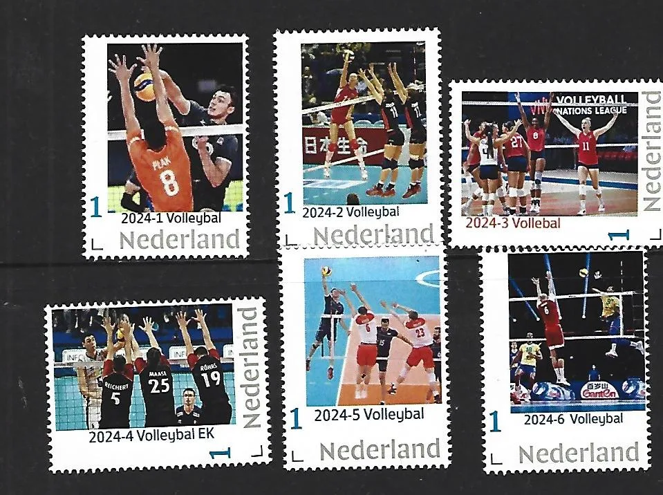 Nederland 2024 Volleybal Volleyball Jaarset Yearset Complete !! postfris/mnh