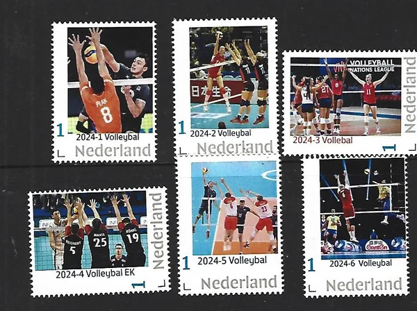 Nederland 2024 Volleybal Volleyball Jaarset Yearset Complete !! postfris/mnh