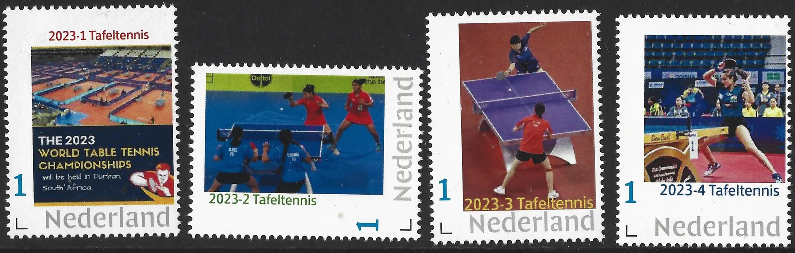Pays-Bas 2023 Tenis de mesa - Table tennis collection annuelle postfris/mnh