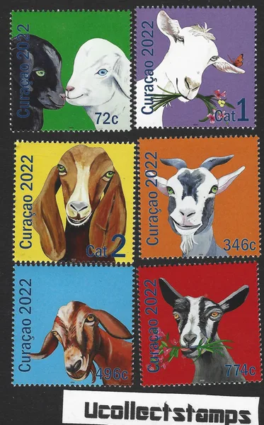 Curacao 2022 Year of the Goat Chinese zodiac MNH