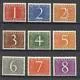 Nederland 460-468 Cijferserie J. van Krimpen 1946-1957 postfris/mnh