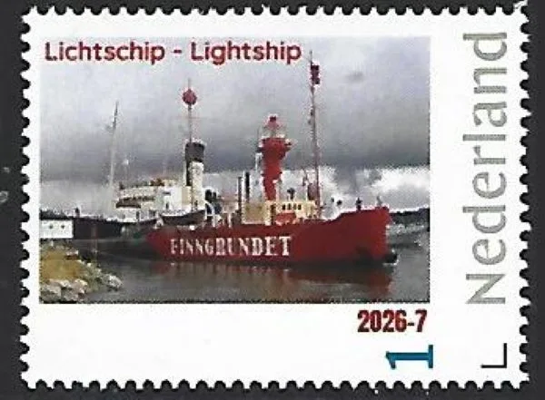 Nederland 2026-7 Lichtschip lightship: Fingrunndet Stockholm Sweden postfris/mnh