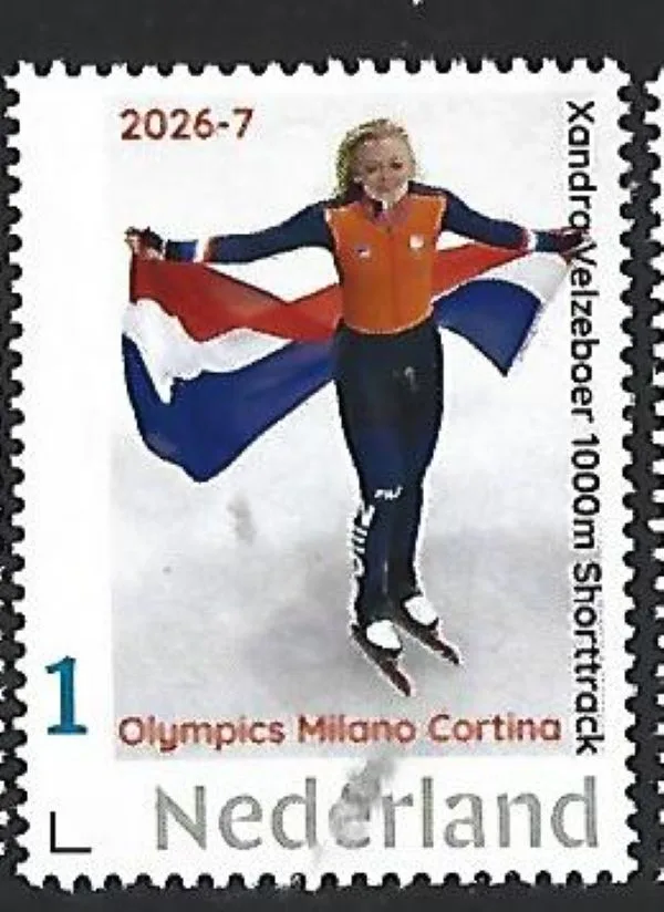 Nederland 2026-7 Olympics Milano Cortina: X. Velzeboer shorttrack 1000m postfris/mnh