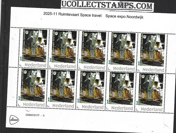 Nederland 2025-11 Ruimtevaart Space: Space Expo Noordwijk sheet postfris/mnh