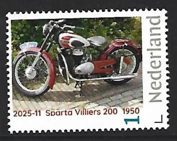 Netherlands 2025-11 Motorcycle: Sparta Villiers 1950 MNH