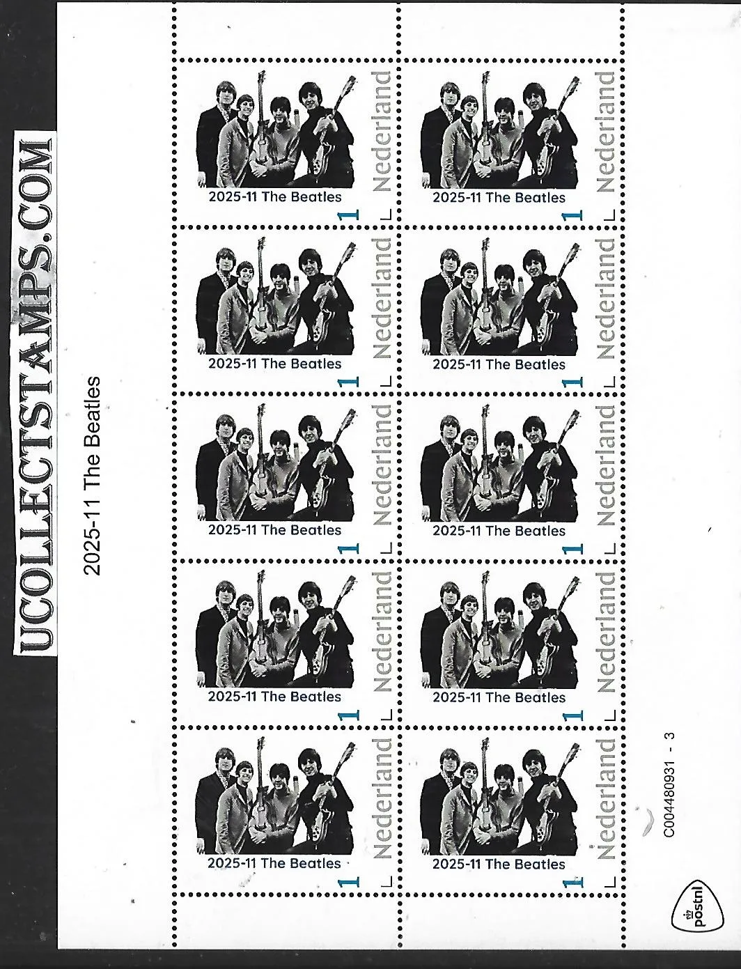 Nederland 2025-11 The Beatles sheet postfris/mnh