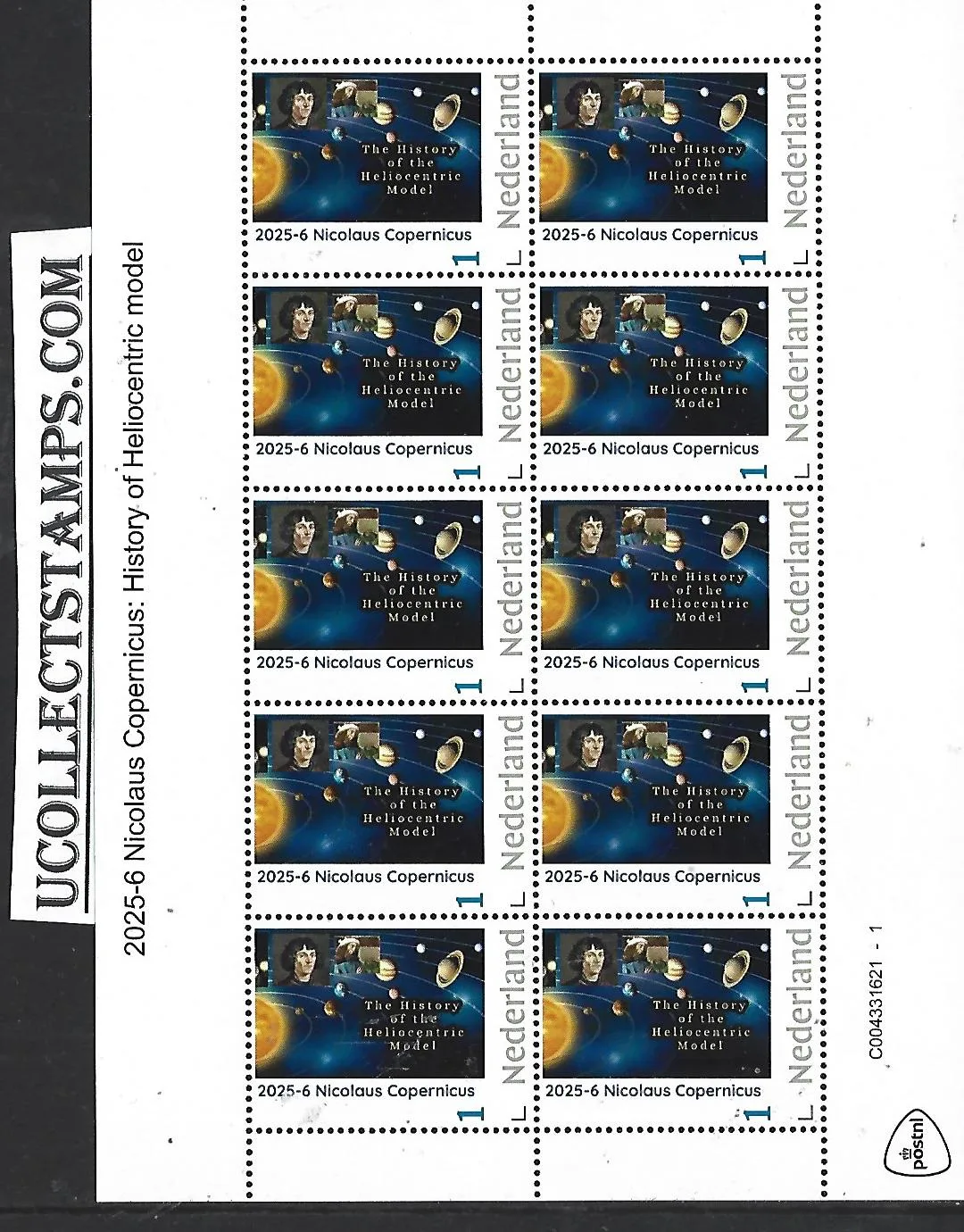 Nederland 2025-6 Nicolaus Copernicus: History of Heliocentric Model postfris/mnh