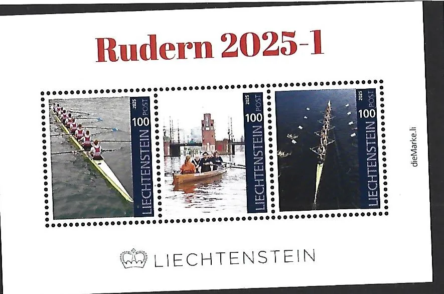 Liechtenstein 2025-1 Rudern-Kleinbogen postfris/mnh