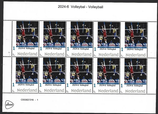 Netherlands 2024-6 Volleyball sheetlet MNH