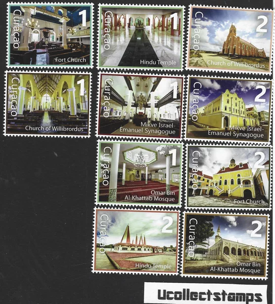 Curacao 2022 Religieuze gebouwen religious buildings postfris/mnh