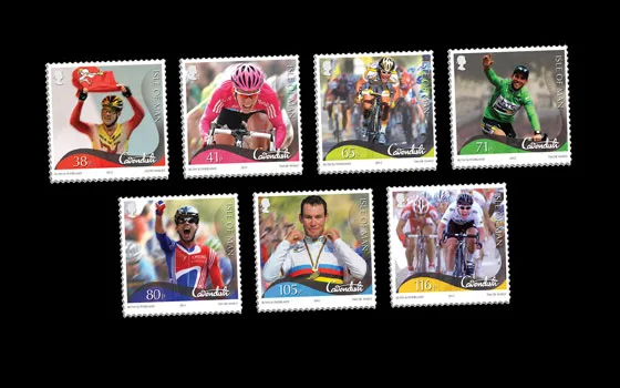2012 Isle of Man Mark Cavendish cycling MNH