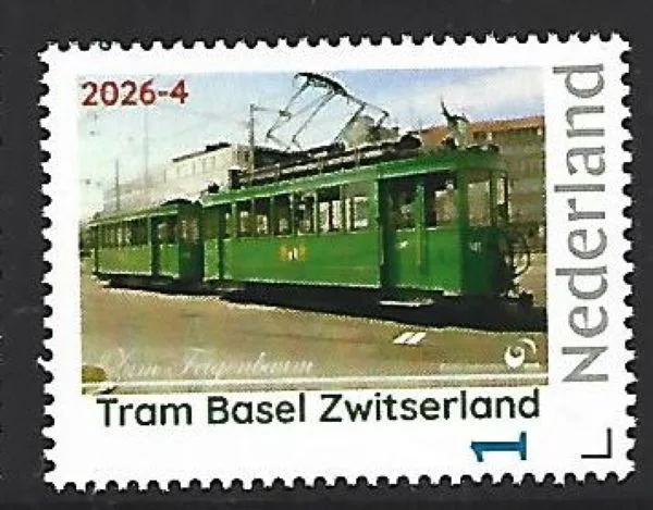 Nederland 2026-4 Tram: Basel Switzerland postfris/mnh