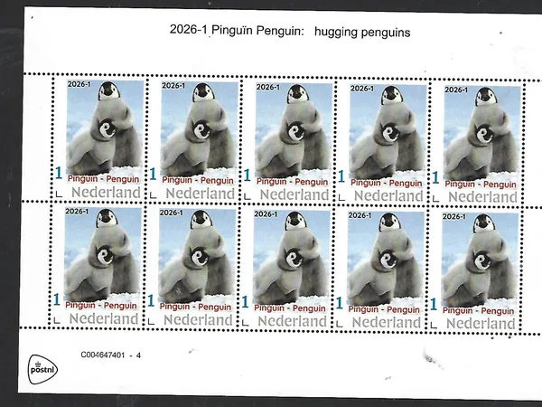 Nederland 2026-1 Pinguïn Penguin sheet postfris/mnh