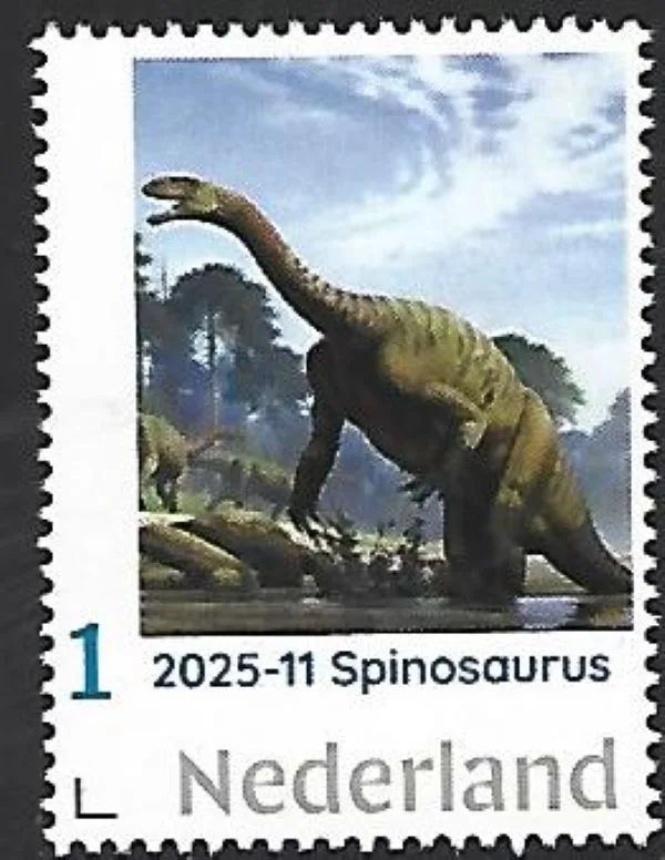 Nederlannd 2025-11 Prehistorie Prehistoric: Spinosaurus postfris/mnh
