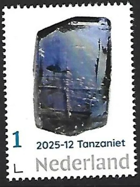 Nederland 2025-12 Mineraal Mineral: Tanzaniet Tanzania postfris/mnh