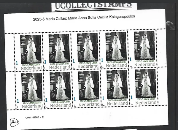 Netherlands 2025-5 Maria Callas sheetlet MNH