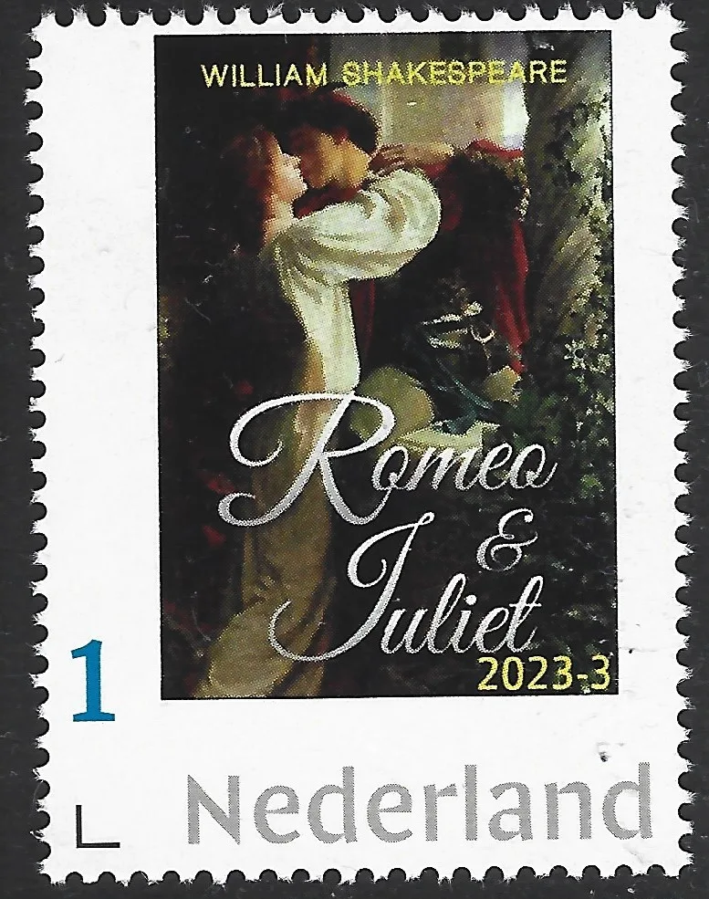 Pays-Bas 2023-3 William Shakespeare 1564-1616; Roméo et Juliet neuf/nhm
