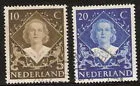 506-507 Coronation stamps Queen Juliana 1948 used
