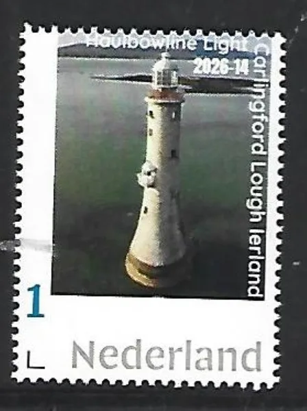 Nederland 2026-14 Vuurtoren Lighthouse: Haulbowline Light Carlingford Lough Ireland postfris/mnh