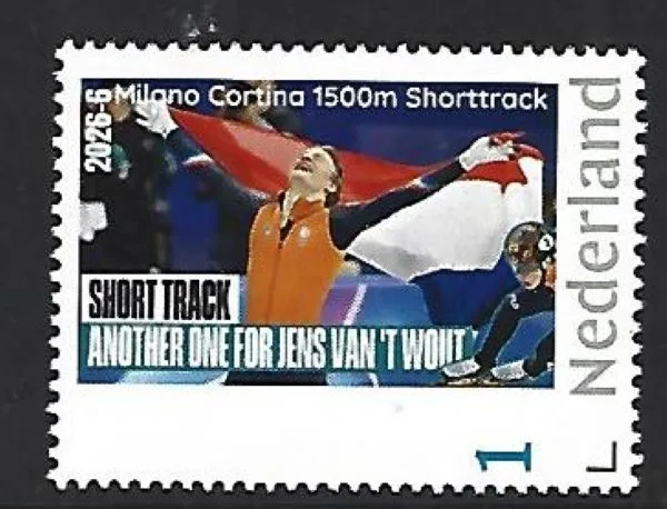 Netherlands 2026-6 Olympics Milano Cortina: Jens v 't Wout 1500m shorttrack MNH