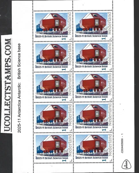 Nederland 2025-11 Antarctica: British science basis sheetlet postfris/mnh