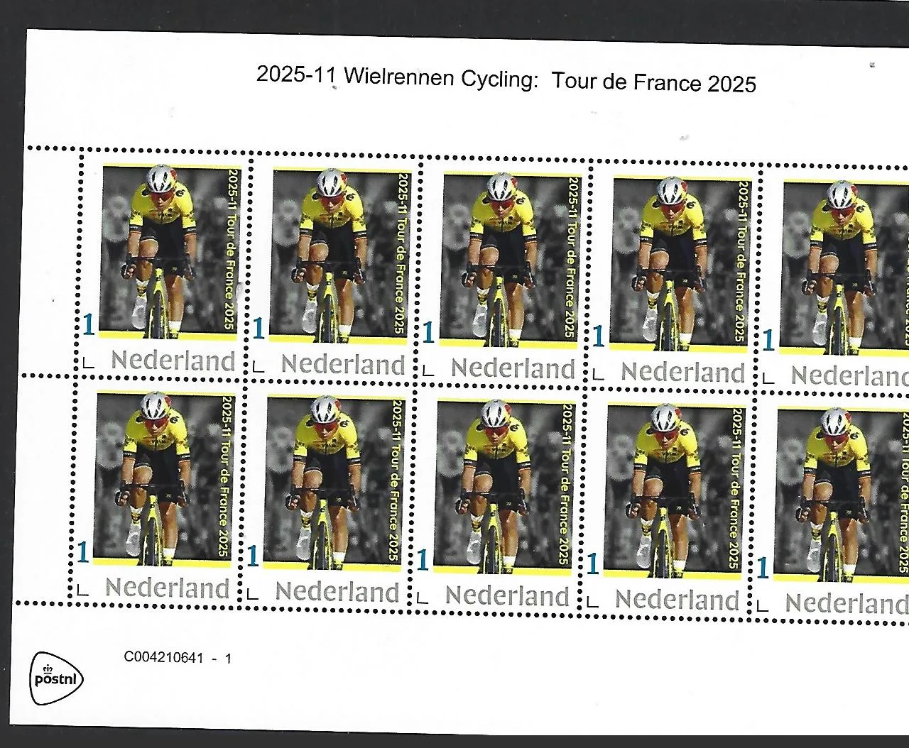 Nederland 2025-11 Wielrennen Cycling: Tour de France sheet postfris/mnh