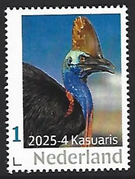 Nederland 2025-4 Nature: Kasuaris Bird postfris/mnh