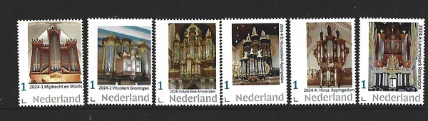 Nederland 2024 Orgel Organ: Jaarset Yearset Complete !! postfris/mnh