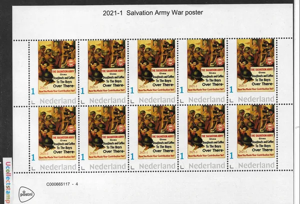 Netherlands 2021-1 Leger des Heils Salvation Army sheet-sheetlet MNH