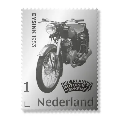 Nederland 2025-4 Motorfiets Motorcycle: Eysink 1953 Zilver stamp in pack postfris/mnh
