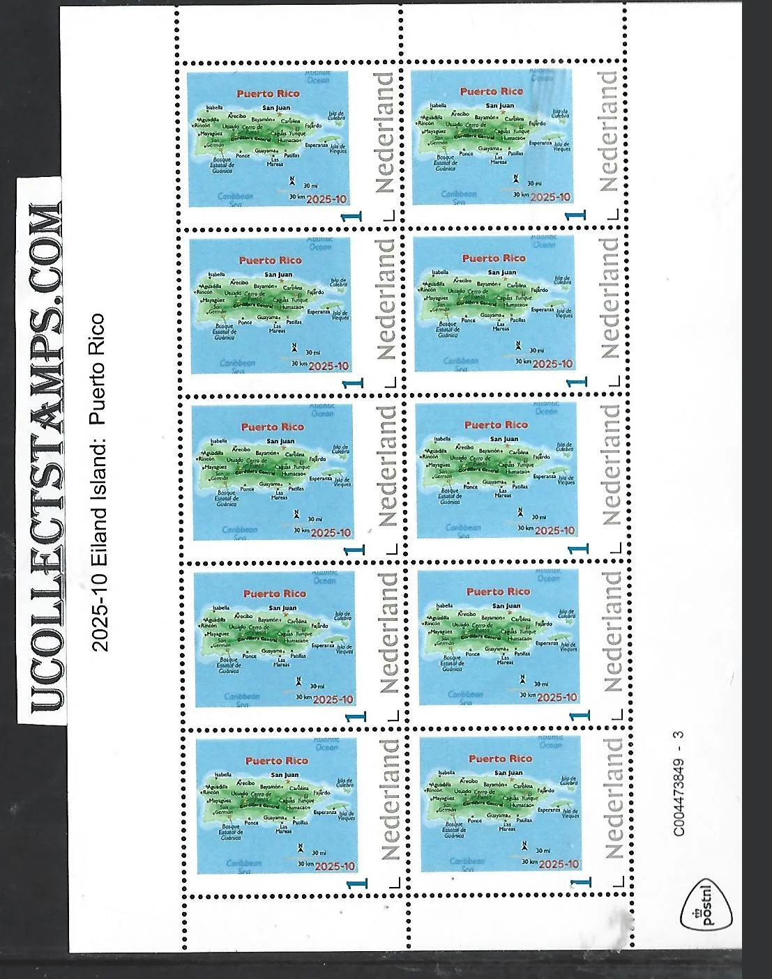 Netherlands 2025-10 Island: Puerto Rico sheet MNH
