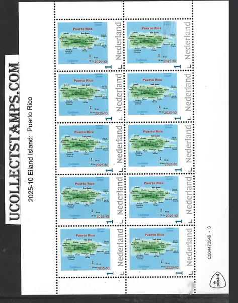 Netherlands 2025-10 Island: Puerto Rico sheet MNH