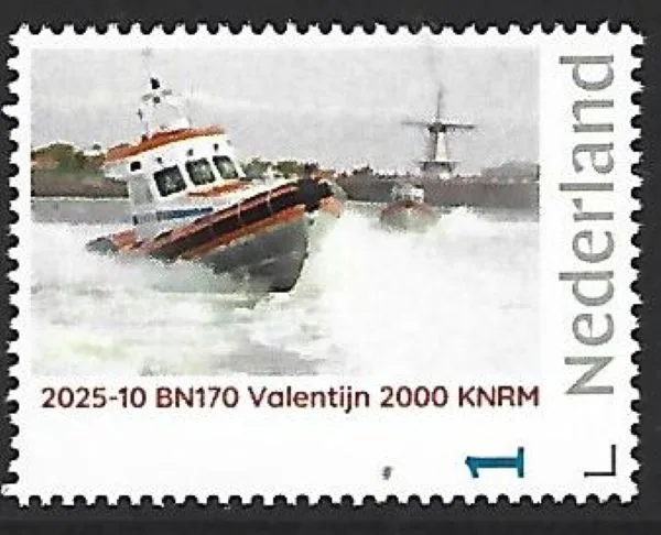 Netherlands 2025-10 Lifeboat: BN170 Valentijn 2000 KNRM MNH