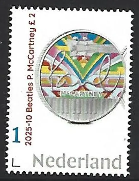 Nederland 2025-10 The Beatles: Paul McCartney coin munt Gr.Britain gbp2 postfris/mnh